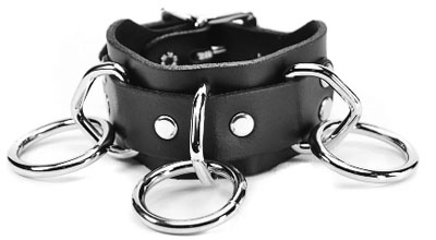 Funk Plus medium loop and ring buckle leather bracelet
