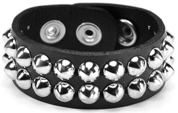 Funk Plus 2 row conical stud leather bracelet 