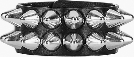 Funk Plus 2 row large uk77 stud leather bracelet 