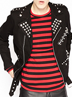 Tripp NYC black cotton mens.unisex Judas MC jacket