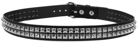 Funk Plus 1 1/2 inch wide studded leather belt