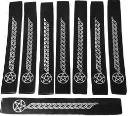 Black wood ash catcher with pentacle