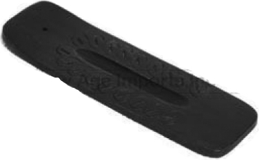 Black carved 5 inch incense boat wood burner