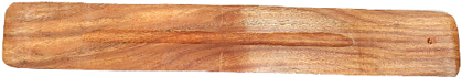 Plain wood 10 inch incense boat burner