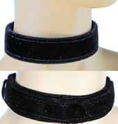 Funk Plus 1 1/8 inch black velvet choker