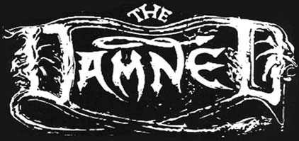 The Damned name sew on cloth patch