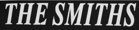 The Smiths letters cloth sew on patch.