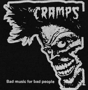 The Cramps Ghoul Face Bad Music sew on patch