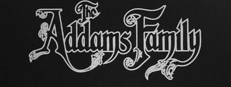 Addams Family name sew on cloth patch