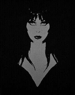 Elvira printed sew on patch
