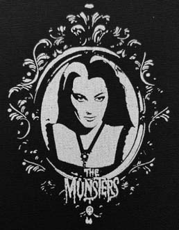 Lily Munster sew on cloth patch