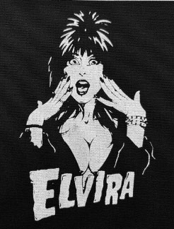 Elvira printed sew on patch