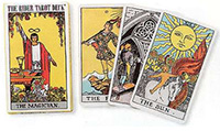 Pocket Rider Waite tarot deck with illustrations by Pamela Coleman Smith