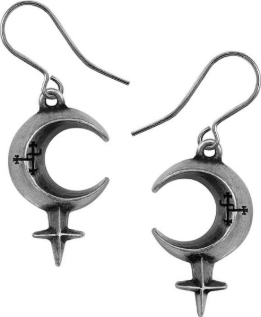 Alchemy of England pewter Lilith dropper earrings