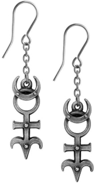  Alchemy of England pewter Dr Dee's Monad earrings