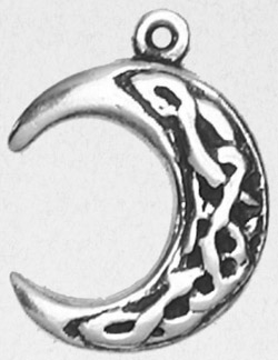 Celtic weave pewter necklace