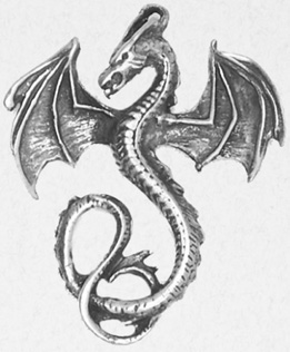 Nirvana pewter celtic dragon pendant