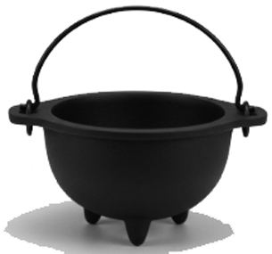 Cast iron cauldron 2 1/2 inch