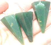 6 sided aventurine gemstone pendulum