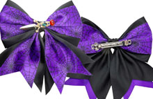 Kreepsville purple Elvira dagger hair bow