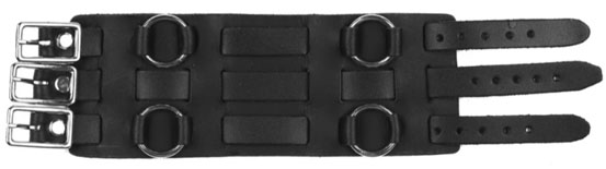 Mascorro leather 4 ring wristcuff