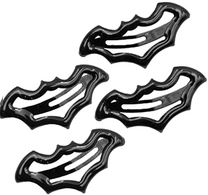 Kreepsville Bat snap black hair clips