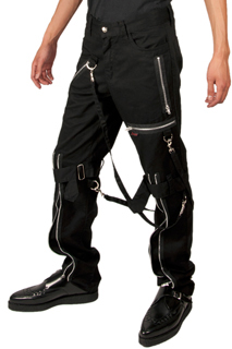 Ipso Facto Men's Gothic, Industrial, Steampunk, Punk, Cosplay Pants