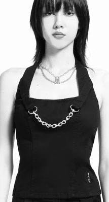 Tripp NYC black Chain corset top