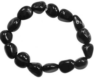 Black tourmaline elastic stretch bracelet