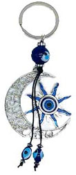 Sun Moon Evil Eye protection necklace