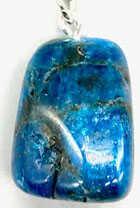 Blue apatite necklace