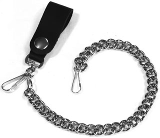 Mascorro silver 12 inch wallet chain