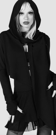 Killstar Fallen Lilith crop hoodie 