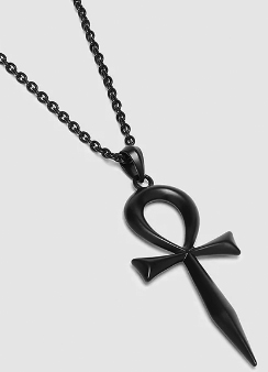 Killstar black alloy ankh Resurrection necklace