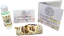 Florida water smudge kit with 2 oz Florida water