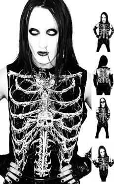 Lip Service Dead Inside rib cage sleeveless tee