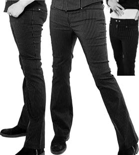 Lip Service black pinstripe bengaline gangsta pants
