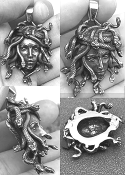 Mio Queena stainless steel cast on outwell craft charm pendant