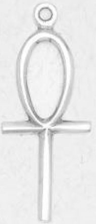 Ankh Egyptian pewter pendant necklace