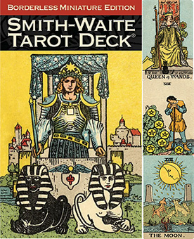 Smith Waite borderless miniature tarot deck