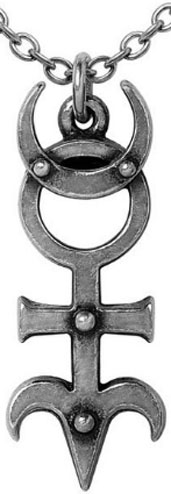 Alchemy fine English pewter Dr Doe's Monad pendant necklace