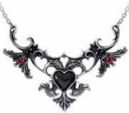 Alchemy of England fine English pewter MOn AMour de Soubise necklace