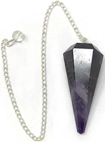 Amethyst faceted 45 mm pendulum