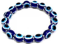 Evil eye beads stretch bracelet