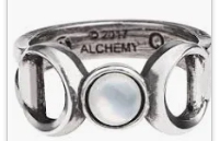  Alchemy of England pewter Triple Goddess ring