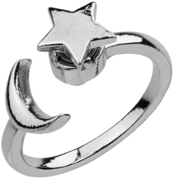 Benjamin Int'l moon star spin ring 