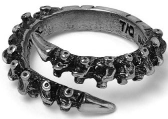 Alchemy of England fine pewter Spine ring