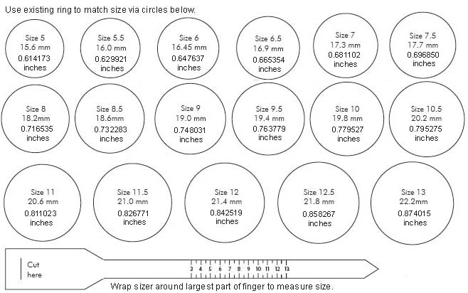 Men Rings: Men Rings Sizes