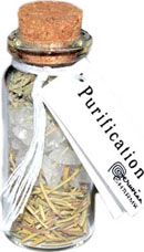 Purification pocket spell bottle necklace
