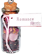 Romance spell bottle necklace